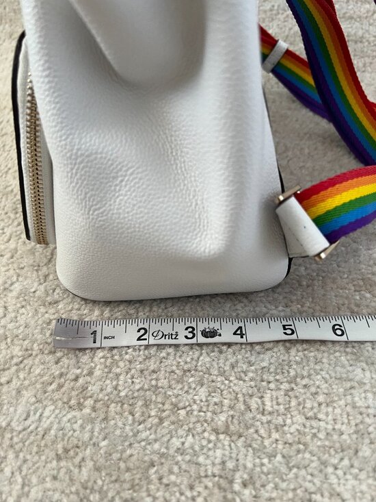 Kate Spade Darcy Flap Pride Rainbow Pebbled Leather Backpack main image 9